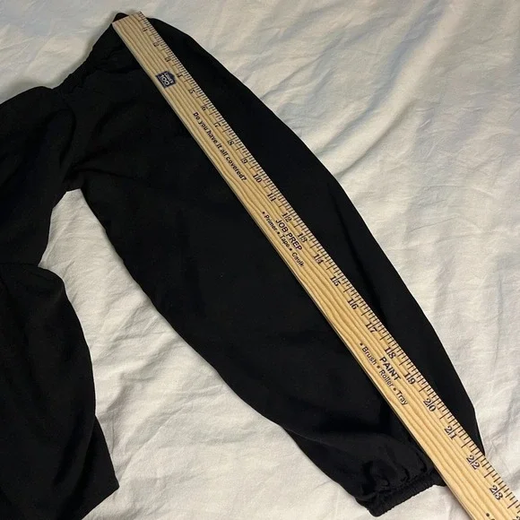 Womens Sz L Smocked Babydoll Top Dark Cottagecore Goth Bishop Sleeve - Picture 6 of 9